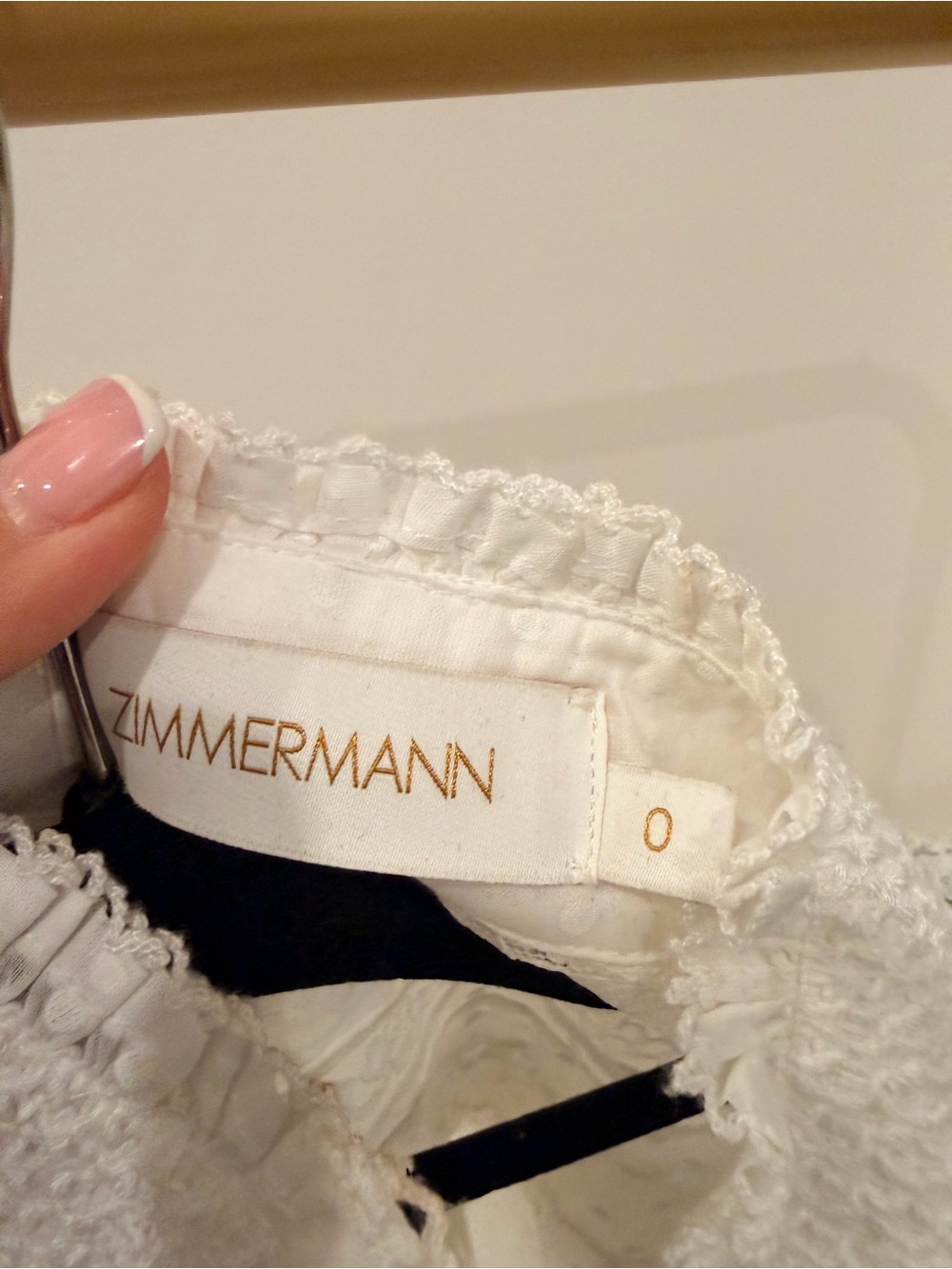 Zimmermann White Sheer Lace Dot-Print Candescent top - Picture 6 of 8
